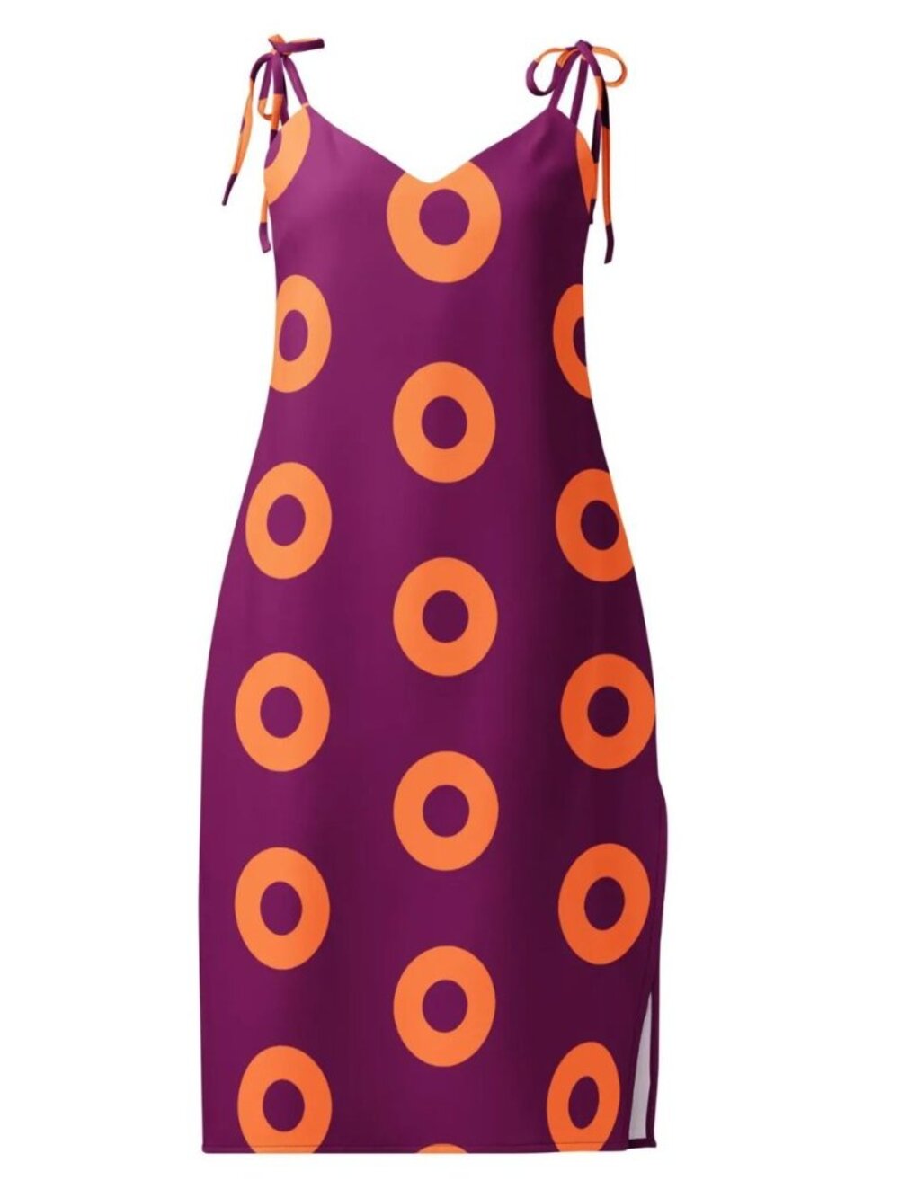 Phish Purple/Orange Donuts 'Tequila Sunrise' Slip Dress, Summer Dress
